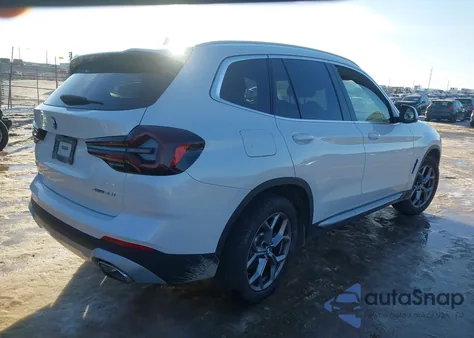 2022 BMW X3 xDrive30I from USA, damaged, VIN 5UX53DP06N9H43602